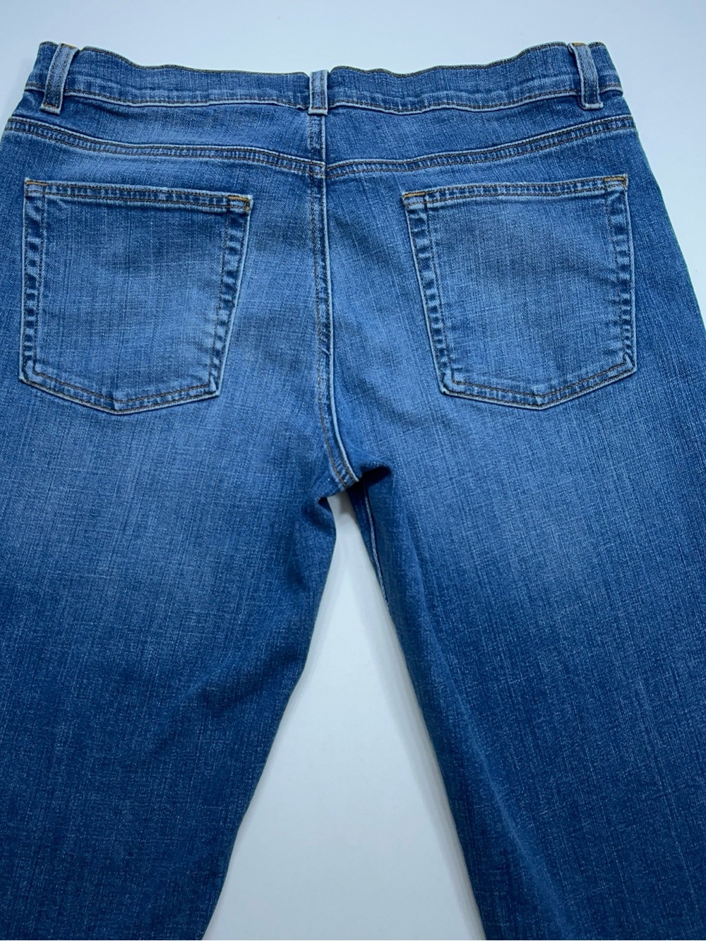 Eileen Fisher Organic Cotton Blue Jeans Womens Size 8 Stretch Denim 32x29 USA - Picture 11 of 14